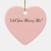 Diamond Ring-voorstel Keramisch Ornament (Achterkant)