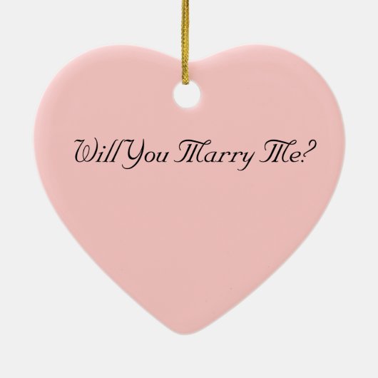 Diamond Ring-voorstel Keramisch Ornament (Achterkant)