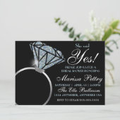 Diamond ring, Vrijgezellenfeest, zei ze ja Kaart (Staand voorkant)