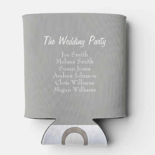 Diamond Ring Wedding Engagement Party Shower Blikjeskoeler (Achterkant)