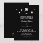 Diamond Ring Wedding Kaart (Voorkant / Achterkant)