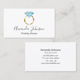 Diamond Ring Wedding Planner Visitekaartje