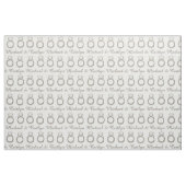 Diamond Ring Wedding Verloving Bride Groom Stof (Fat Quarter)