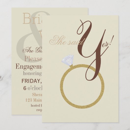 Diamond Ring zei dat ze een echte roestpartij was Kaart (Voorkant / Achterkant)