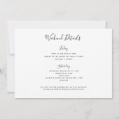 Diamond Ring Zwembad Float Bachelorette Routebesch Kaart (Achterkant)