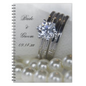 Diamond Rings and Pearls Wedding Notitieboek (Voorkant)