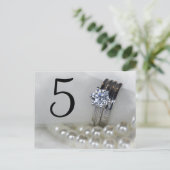 Diamond Rings- en parelnummers Briefkaart (Staand voorkant)