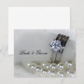 Diamond Rings en White Pearls Wedding (Voorkant / Achterkant)