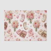 Diamond Rings, Roses & Luxury Gift Boxes Pattern Tissuepapier (Voorkant)