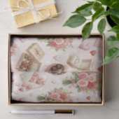 Diamond Rings, Roses & Luxury Gift Boxes Pattern Tissuepapier (Geschenk)