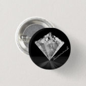 Diamond Ronde Button 3,2 Cm (Voorkant /achterkant)