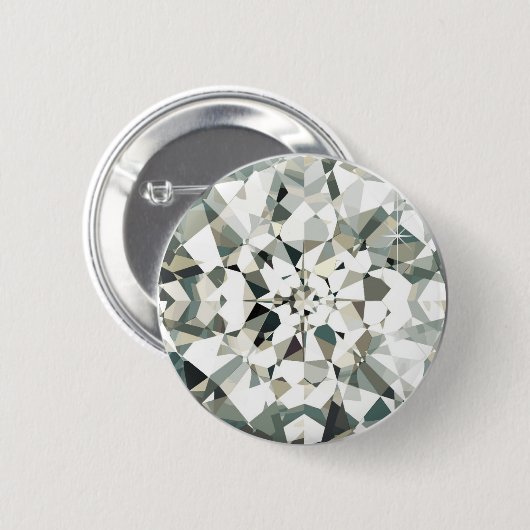 Diamond Ronde Button 5,7 Cm (Voorkant /achterkant)