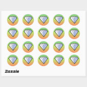 Diamond Ronde Sticker (Vel)