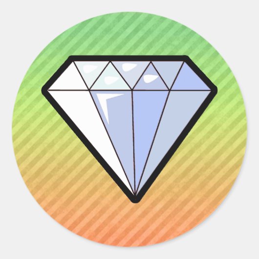 Diamond Ronde Sticker (Voorkant)