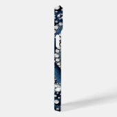 Diamond Roos & Denim Glam Bling Case-Mate iPhone Case (Achterkant / Rechts)