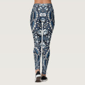 Diamond Roos & Denim Glam Bling Juwelen Leggings (Achterkant)