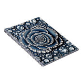 Diamond Roos & Denim Glam Bling Juwelen Notitieboek (Rechterzijde)