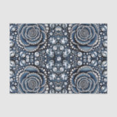 Diamond Roos & Denim Glam Bling Juwelen Tissuepapier (Voorkant)