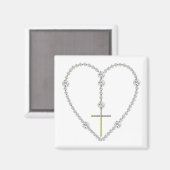 Diamond Rosary - Hail Mary Full of Grace Magneet (Voorkant / Achterkant)