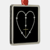Diamond Rosary - Hail Mary Full of Grace Metalen Ornament (Rechts)