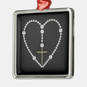 Diamond Rosary - Hail Mary Full of Grace Metalen Ornament (Links)
