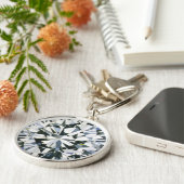 Diamond Round Brilliant Sleutelhanger (Zijkant)