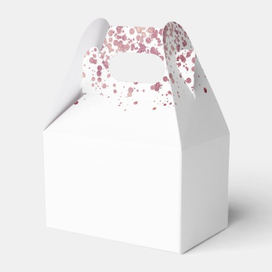 Diamond Roze Rose Goud Sweet Sixteen Bedankdoosjes (Achterkant)