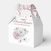 Diamond Roze Rose Goud Sweet Sixteen Bedankdoosjes (Voorkant Zijde)