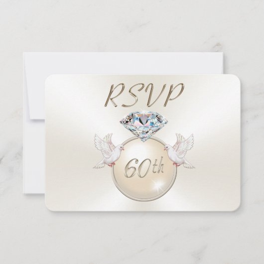 Diamond  RSVP-kaarten met keuzekeuze RSVP Kaartje (Voorkant)