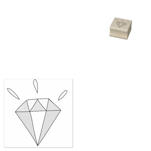 Diamond Rubber Stamp Rubberstempel (Gestempeld)
