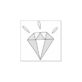 Diamond Rubber Stamp Rubberstempel (Afrduk)