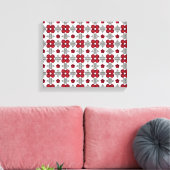 Diamond Ruby Gemstone Art, rood Canvas Afdruk (Insitu (Woonkamer))