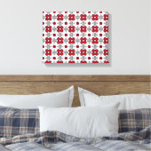 Diamond Ruby Gemstone Art, rood Canvas Afdruk (Insitu (Slaapkamer))