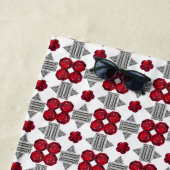 Diamond Ruby Gemstone Art, rood Strandlaken (In situ)