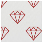 Diamond - Ruby op White Stof (Close Up)