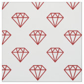 Diamond - Ruby op White Stof (Swatch)