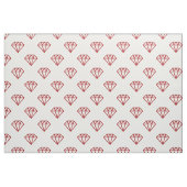 Diamond - Ruby op White Stof (Fat Quarter)