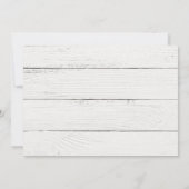 Diamond Rustic Wedding Engagement Party Kaart (Achterkant)