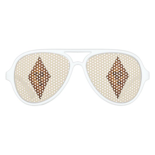 Diamond Sand Tart KerstSugar Cookie Holiday Aviator Zonnebril (Voorkant)