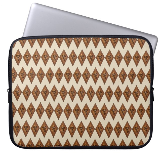 Diamond Sand Tart KerstSugar Cookie Holiday Laptop Sleeve (Voorkant)