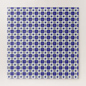 Diamond Sapphire Gemstone Art, Blue Legpuzzel (Horizontaal)