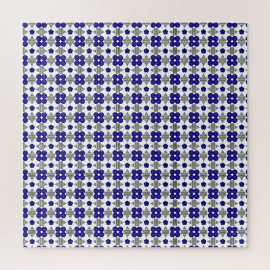 Diamond Sapphire Gemstone Art, Blue Legpuzzel (Verticaal)