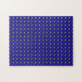Diamond Sapphire Gemstone Art, Blue Legpuzzel (Horizontaal)