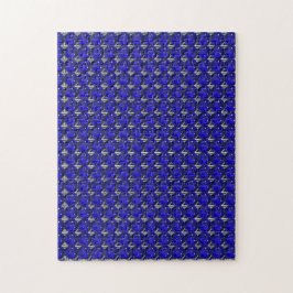Diamond Sapphire Gemstone Art, Blue Legpuzzel