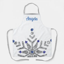 Diamond & Sapphire Snowflake Winter Schort