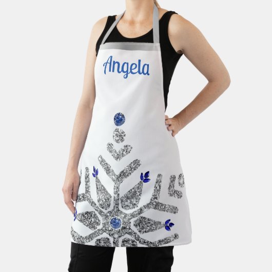 Diamond & Sapphire Snowflake Winter Schort (Insitu)