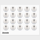 Diamond Season Bridgerton Bruiloftsborrel Ronde Sticker (Vel)