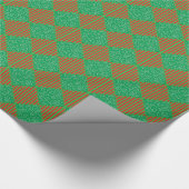 Diamond Shape Holiday Wrapping Paper Cadeaupapier (Hoek)