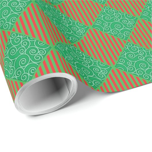 Diamond Shape Holiday Wrapping Paper Cadeaupapier (Rol Hoek)