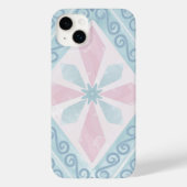 diamond shaped blue pattern Case-Mate iPhone case (Achterkant)